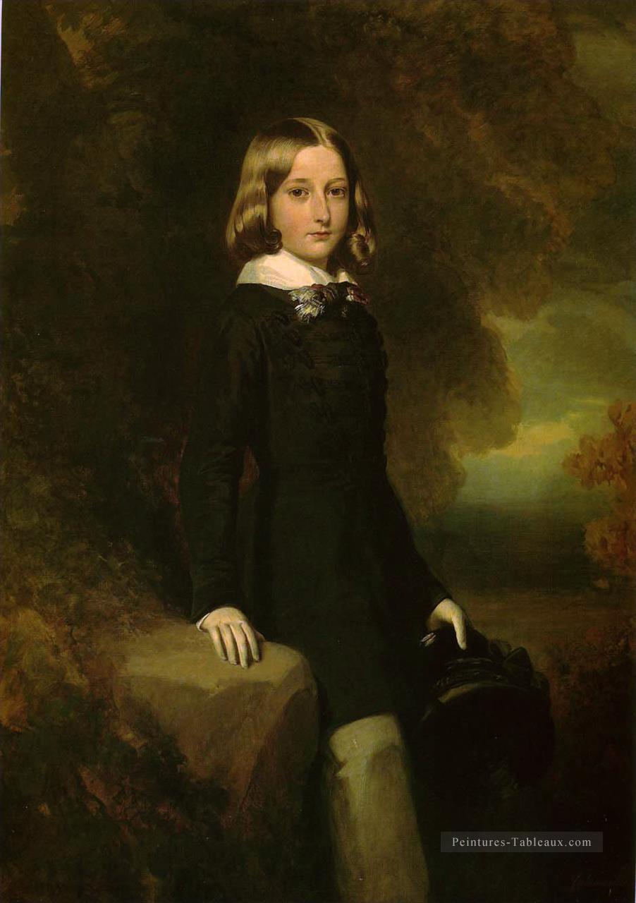 Leopold Duc de Brabant portrait royauté Franz Xaver Winterhalter Peintures à l'huile